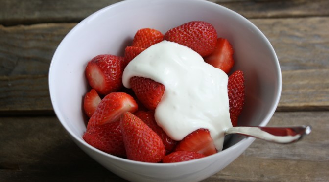 Quick Dish of the Month: Strawberries & Cream